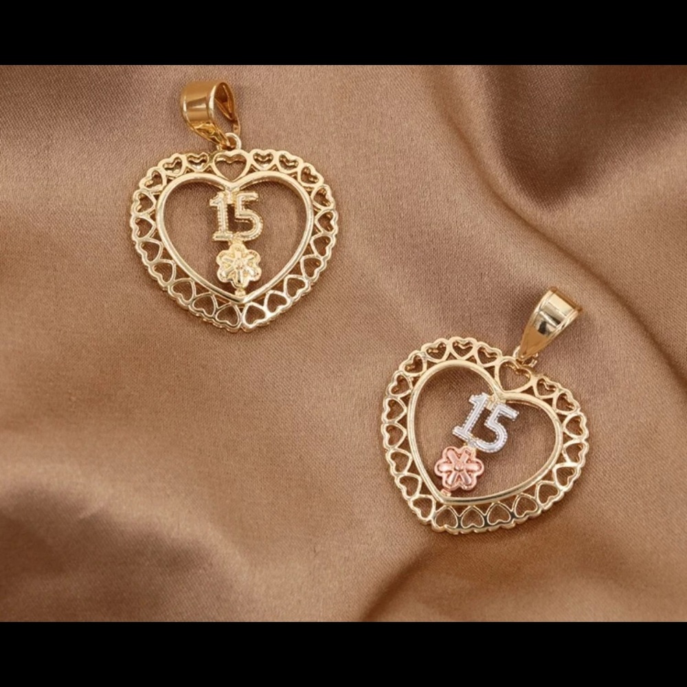 Number 15 pendant